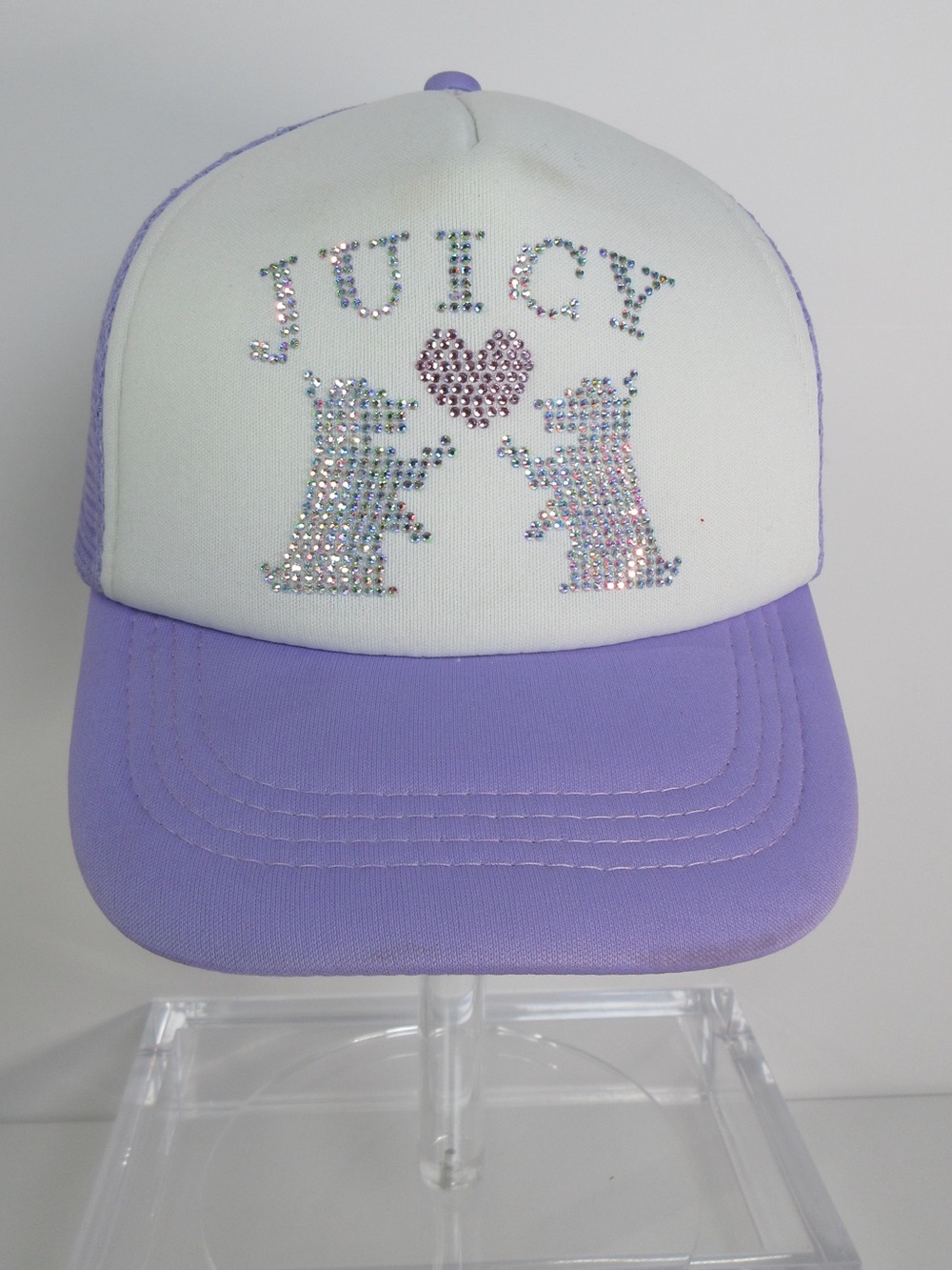 Juicy Couture KIDS Scottie Dog Rhinestone Logo Trucker Cap